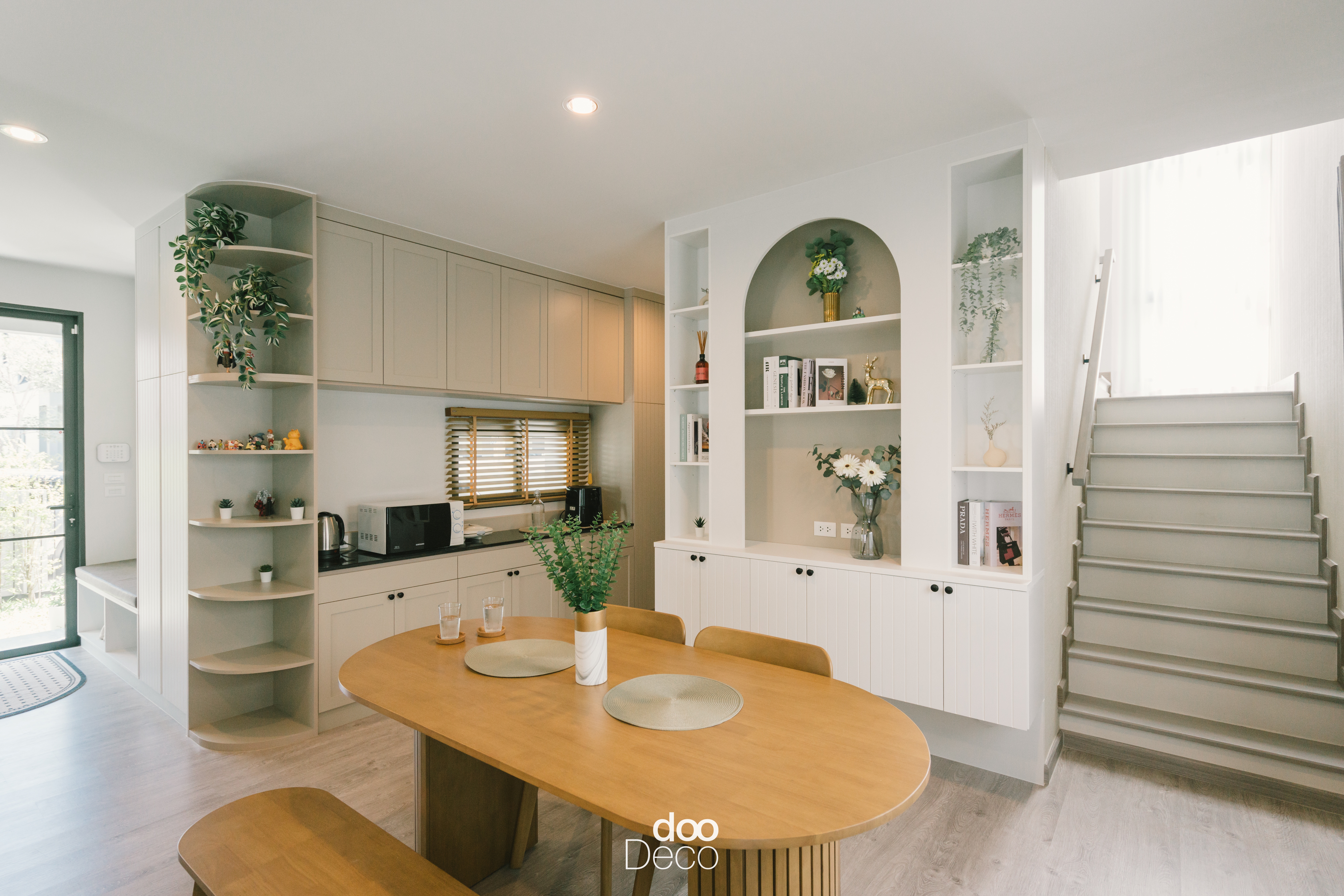 งานตกแต่งและบิ้วอิน-ฟิตอิน สไตล์ Modern Classic ห้องครัว โครงการ หมู่บ้านสราญสิริ รามคำแหง