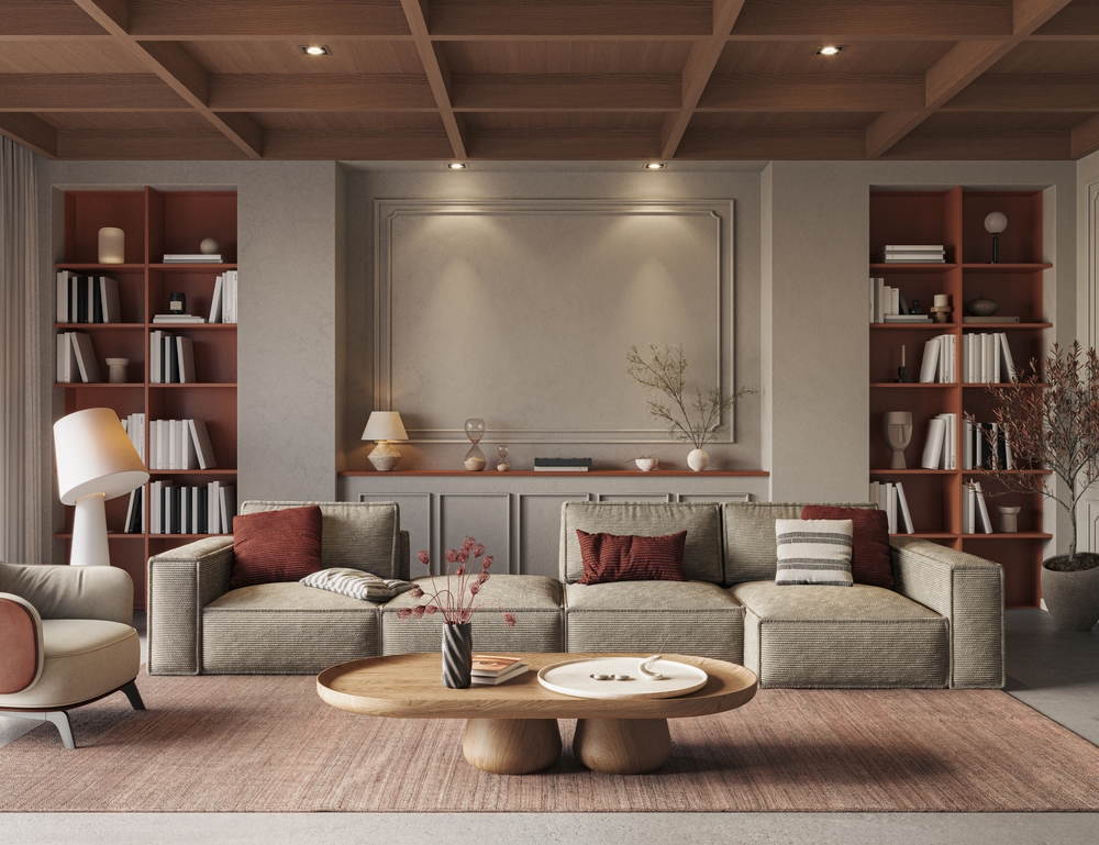 แต่งห้องนั่งเล่น Modern Classic ด้วยโซฟาหนังร่วมสมัย