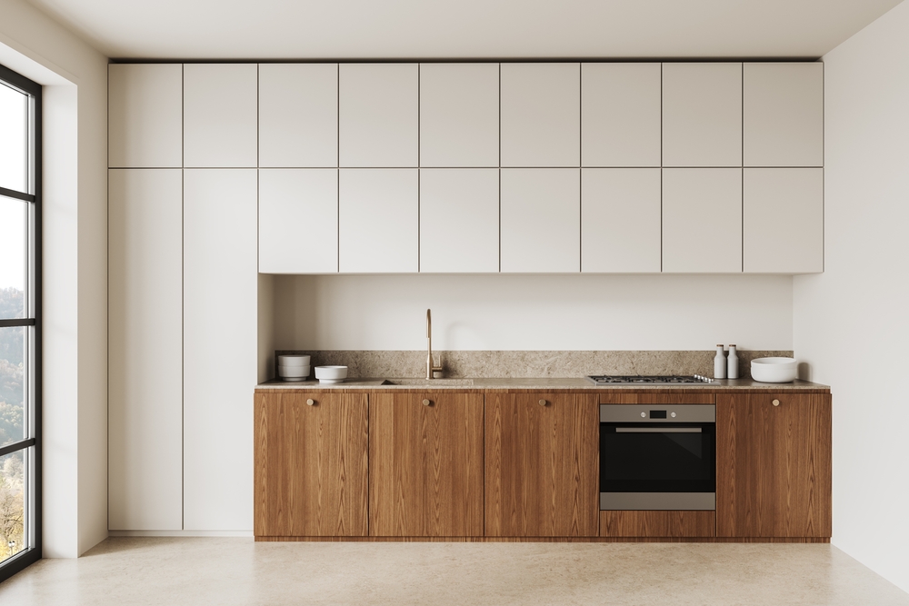 แต่งห้องครัวมูจิมินิมอลด้วยตู้บิ้วอินกลมกลืนกับผนัง