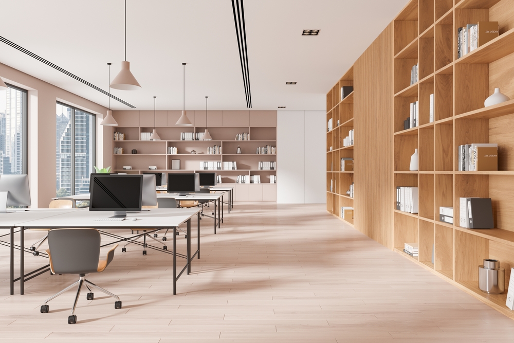 โฮมออฟฟิศโทนสีเบจ