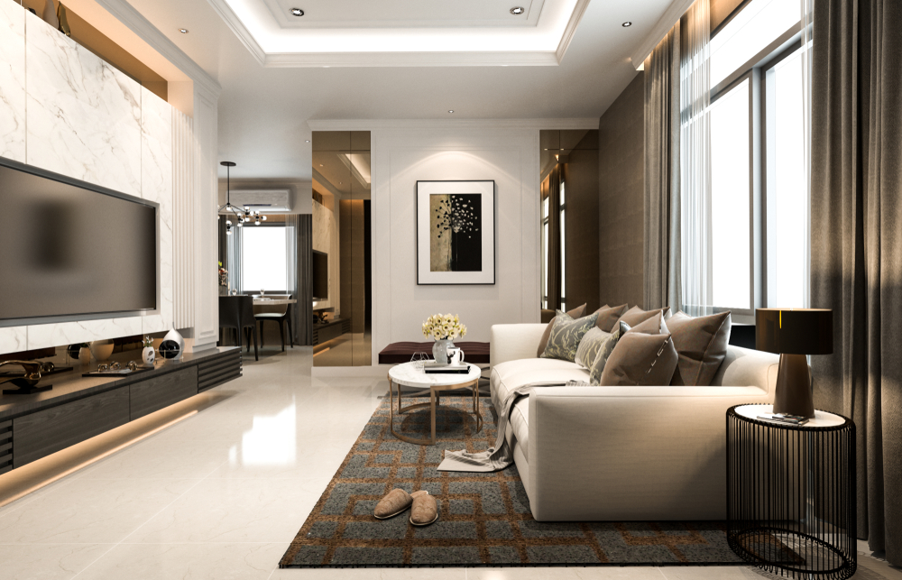 20 แบบห้องนั่งเล่นหรูสไตล์ Modern Luxury ที่มาแรงในปี 2025 | dooDeco