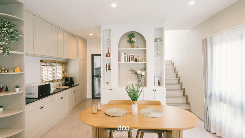 ภาพผลงานออกแบบตกแต่งจริงจาก dooDeco : ห้องครัว บ้านนครสวรรค์