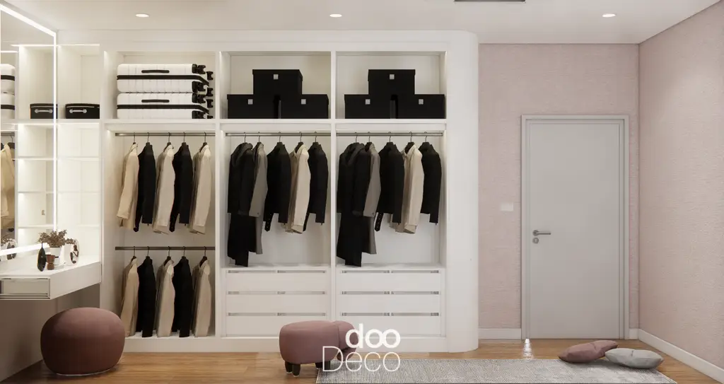 การออกแบบ 3D ห้อง Walk in Closet