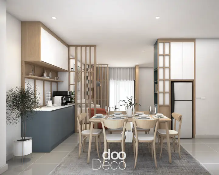 การออกแบบ 3D ห้องรับประทานอาหาร