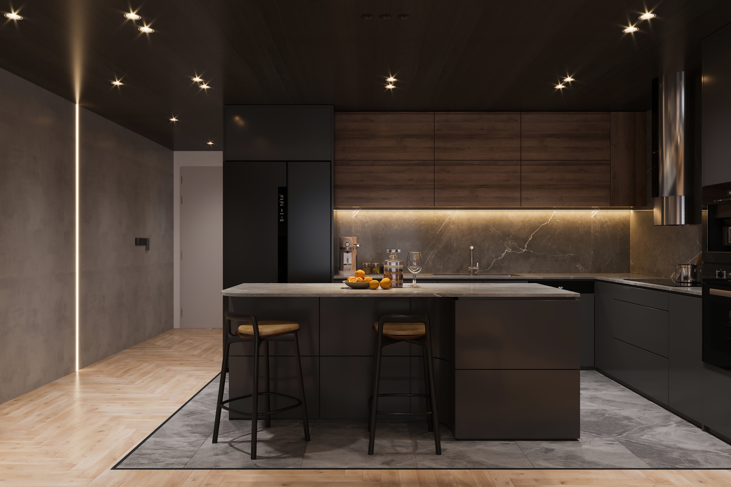 มุมนั่งเล่นภายในบ้านสไตล์ Luxury