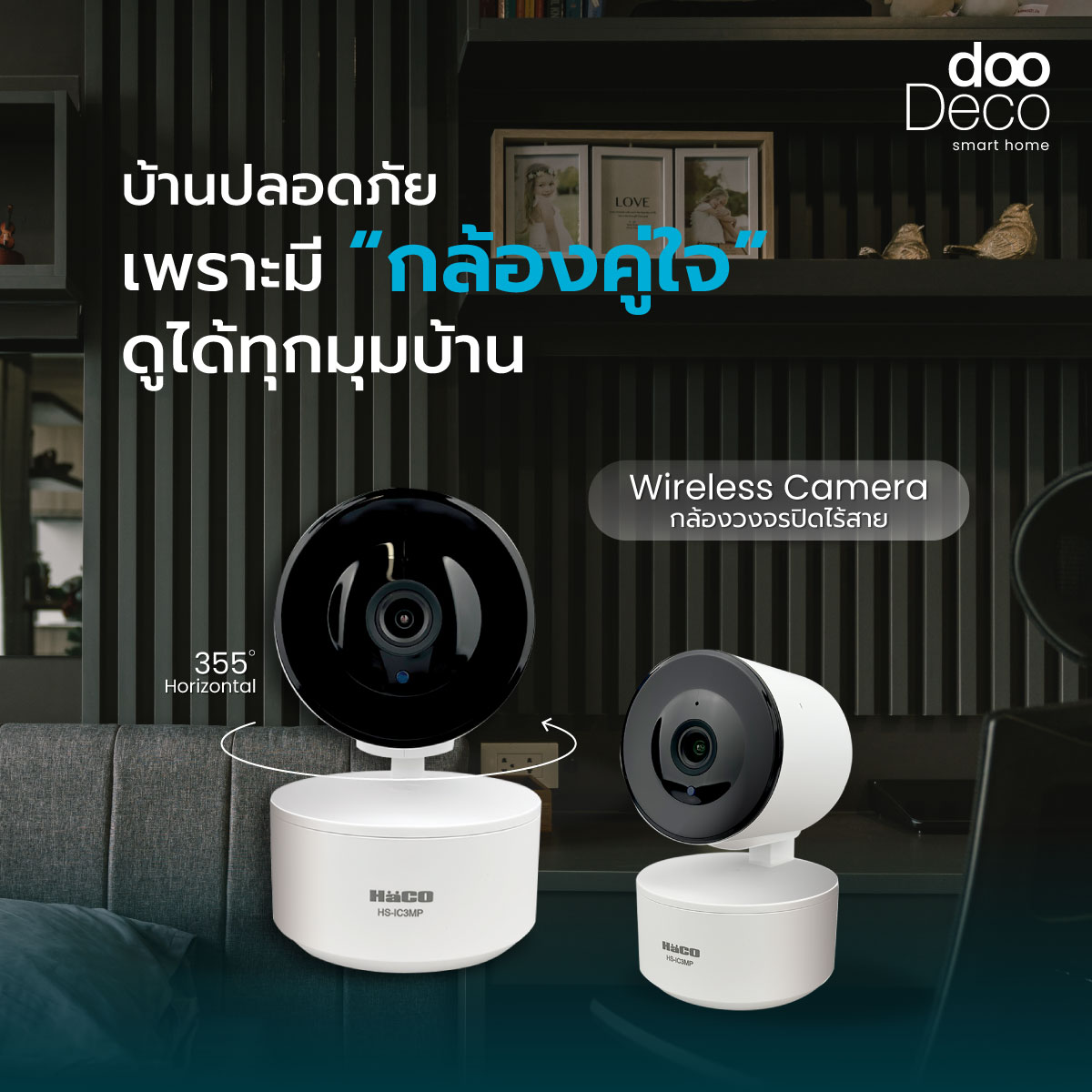 บ้านปลอดภัยขึ้น…เพราะมี “Wireless Camera” กล้องวงจรปิดคู่ใจ ดูได้ทุกมุมบ้าน