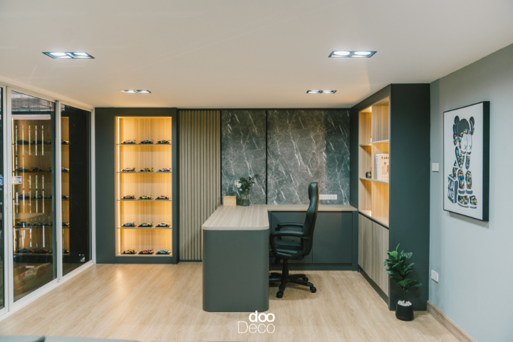 บิ้วอิน-ฟิตอินชั้นวางของซ่อนไฟ