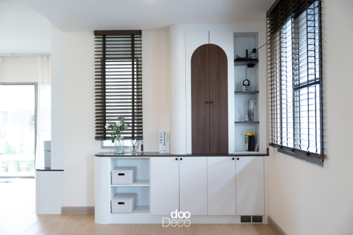 บิ้วอิน-ฟิตอินชั้นวางของบานประตู