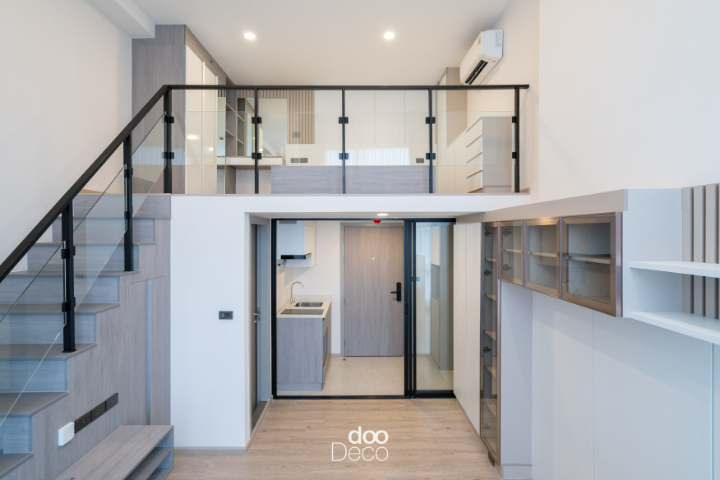 ผลงานออกแบบตกแต่งห้องนอน The origin plug and play sirinthorn station 